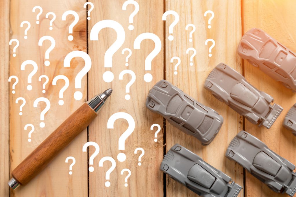 cars with question marks